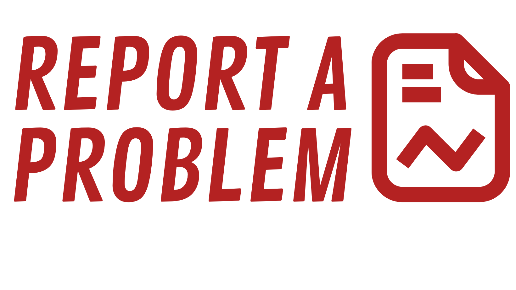 REPORT AN ISSUE